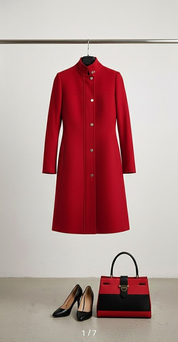 Kadın Kaşe Kaban - Görsel 3