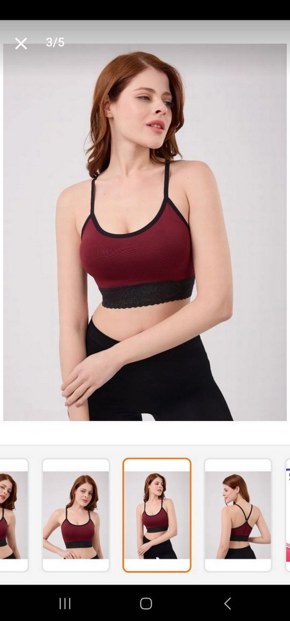 Bordo Dantelli Sütyen - Görsel 3