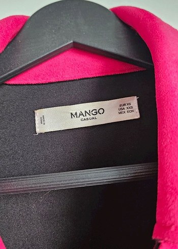 Mango Pembe Süet Mini Deri Ceket - Görsel 3