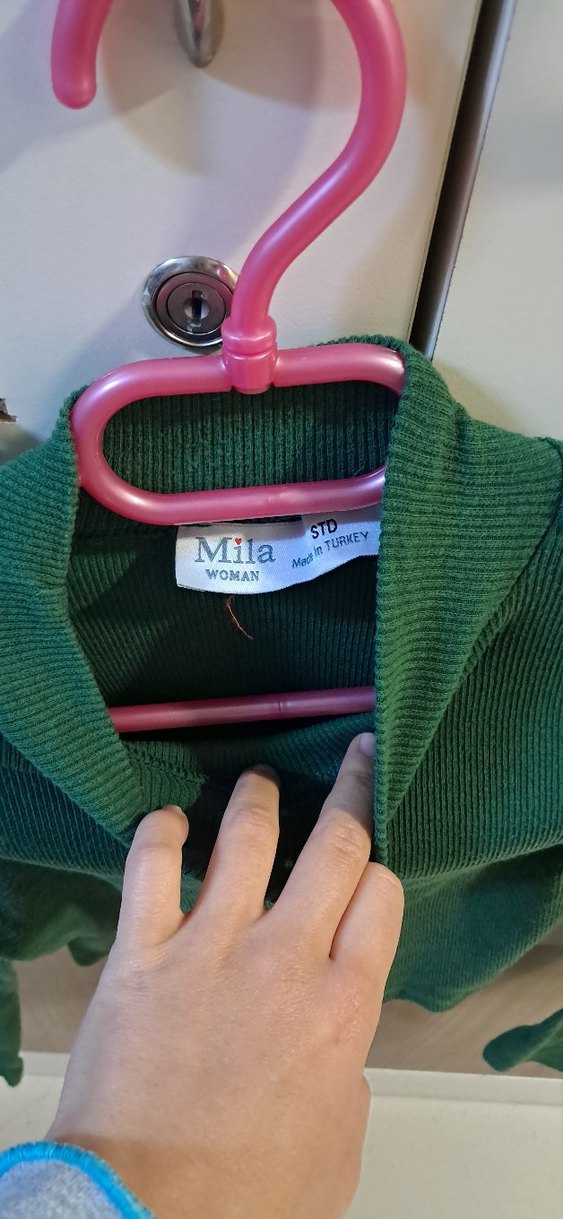 Yeşil Balıkçı Yaka Triko Kadın Kazak - Görsel 2