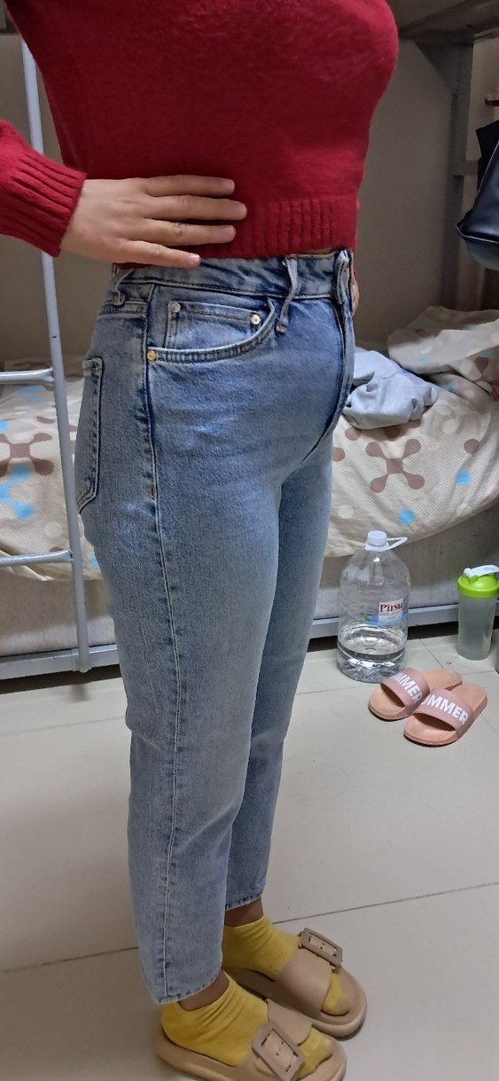 mavi mom Jean Kadın Kot Pantolon - Görsel 2