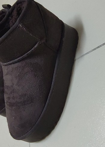 Kahverengi Süet Platform Topuklu Kadın Ugg - Görsel 2