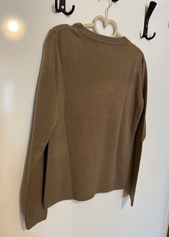 Bej Kadın Basic Yün Kazak - Görsel 3