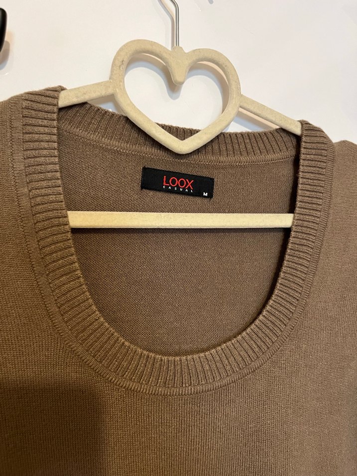 Bej Kadın Basic Yün Kazak - Görsel 2