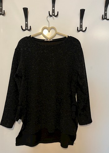 Siyah Örgü Kadın Triko - Görsel 2