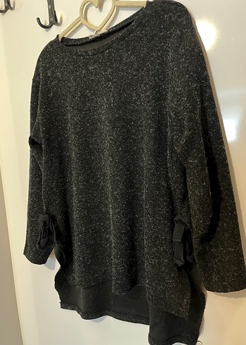 Siyah Örgü Kadın Triko - Görsel 4