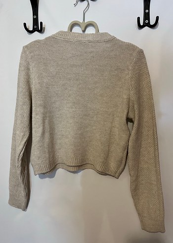 Bej Örgü Kadın Kazak - Görsel 2