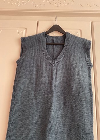 Kadın El Örgüsü Triko Süveter - Görsel 3