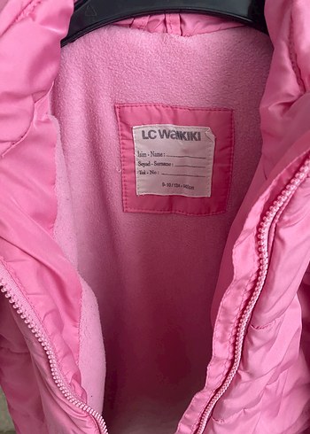 Kız Çocuk Pembe Peluş Detaylı Mont - Görsel 3