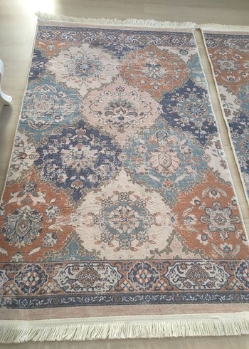 Pastel Renkli Bohem Desenli İnce Halı - Görsel 5