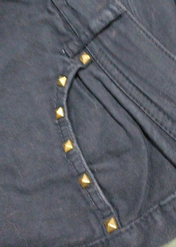 LC Waikiki Düğmeli Lacivert Kadın Denim Pantolon
