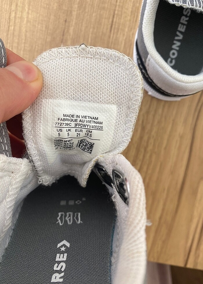 Orjinal converse çocuk bebek ayakkabısı 21 numara - Görsel 3
