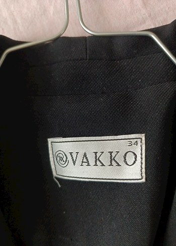 34 Beden siyah Renk Siyah Kadın Düğmeli Midi Blazer Ceket