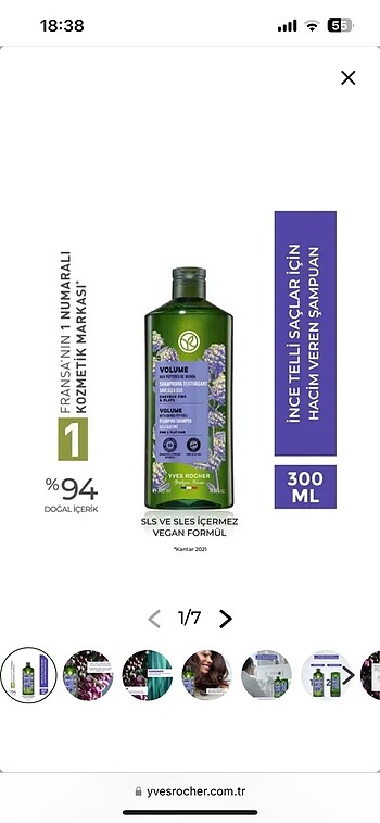 Yves Rocher Hacim Veren Şampuan