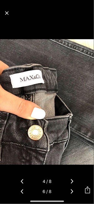 Max & Co Yüksel bel hafif likralı Max&co; marka Jean