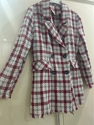 38 Beden kırmızı Renk Blazer ceket
