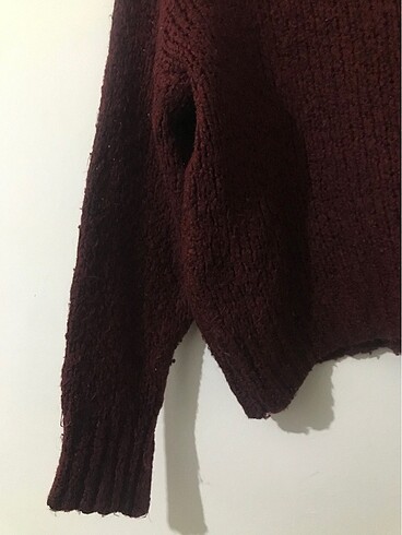xxl Beden Bordo oversize kazak