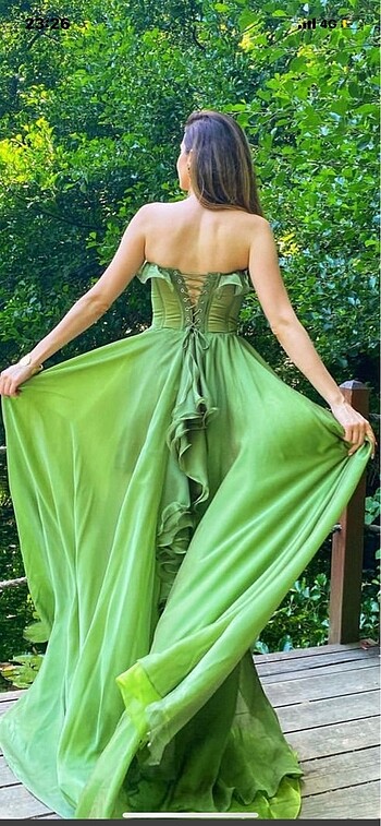 m Beden yeşil Renk Alfabeta Elbise