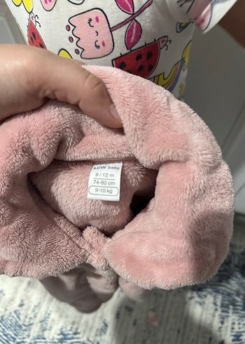 Kız Çocuk Pembe Kürklü Mont - Görsel 3