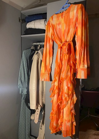 Şehrimoda yazlık cıvıl cıvıl elbise - Görsel 2