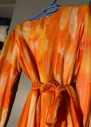 Şehrimoda yazlık cıvıl cıvıl elbise - Görsel 4