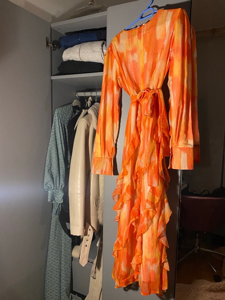 Şehrimoda yazlık cıvıl cıvıl elbise - Görsel 2