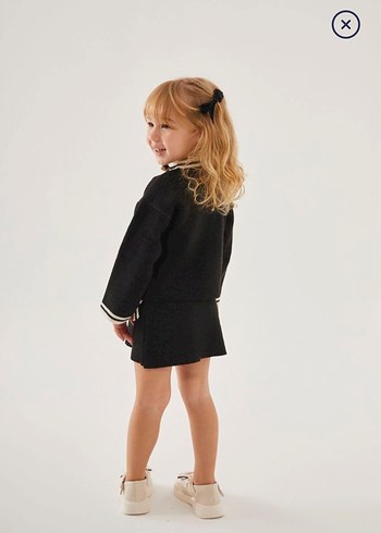 Kız Çocuk Siyah Çizgili takım - Görsel 3