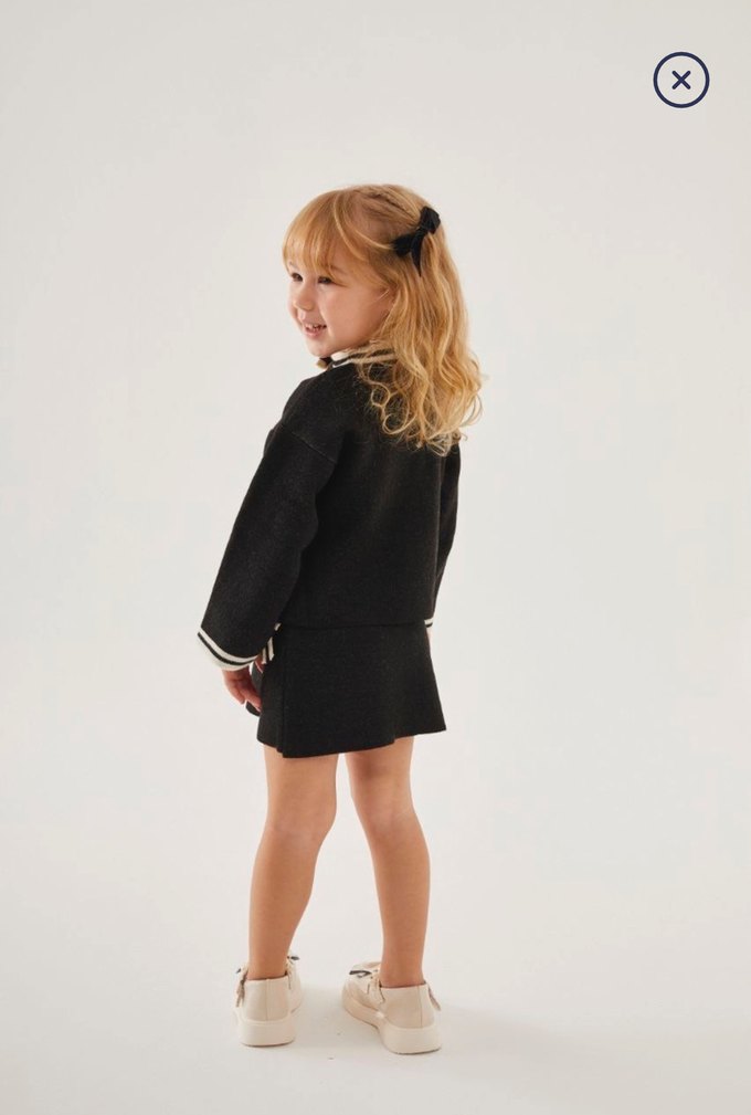 Kız Çocuk Siyah Çizgili takım - Görsel 3