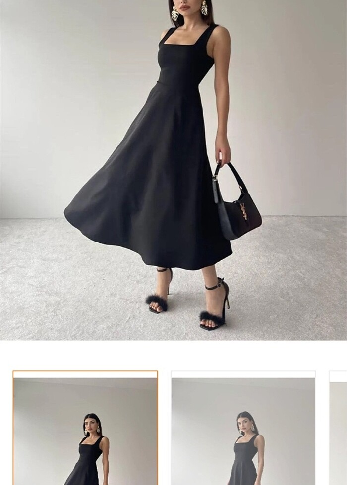 Midi elbise - Görsel 3