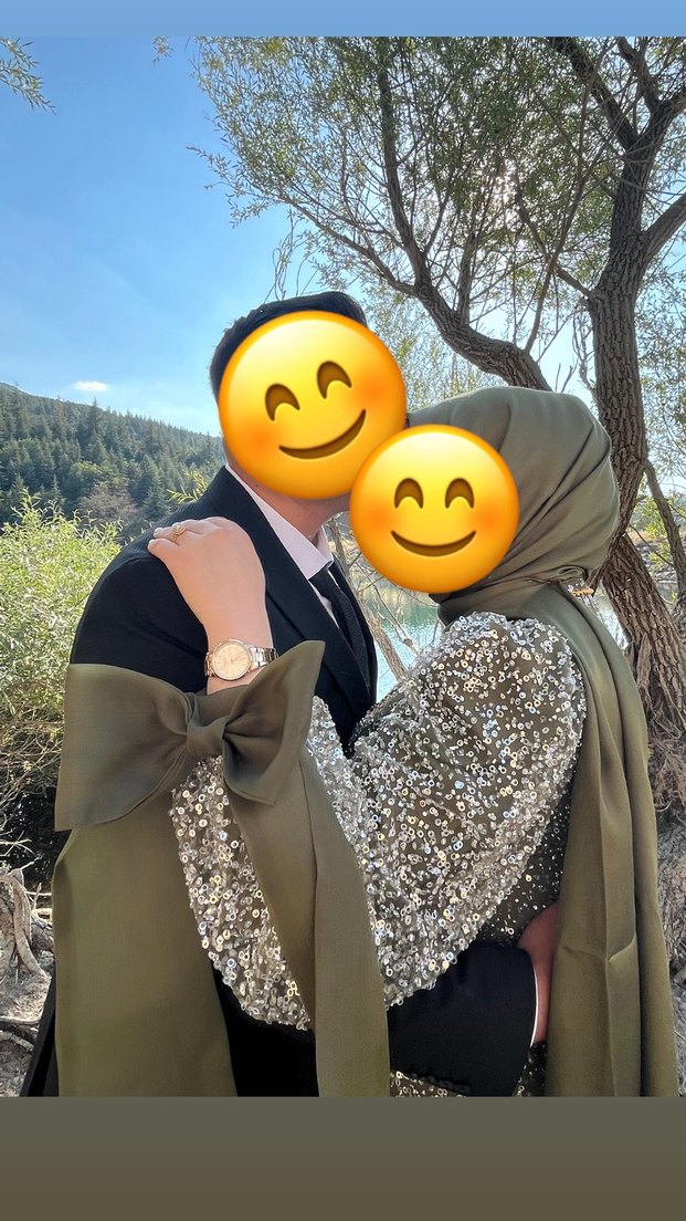 Yılan Desenli Haki Uzun Kollu Bohem Elbise - Görsel 3