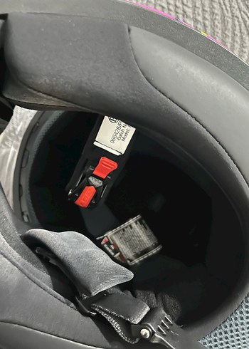 Mor Renkli Biker Motosiklet Kaskı - Görsel 5