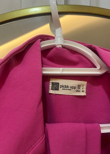 Pembe Kemerli Midi Kadın Takım Elbise - Görsel 5