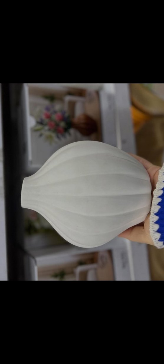 Beyaz Deniz Kabuğu Şeklinde Vazo - Görsel 4