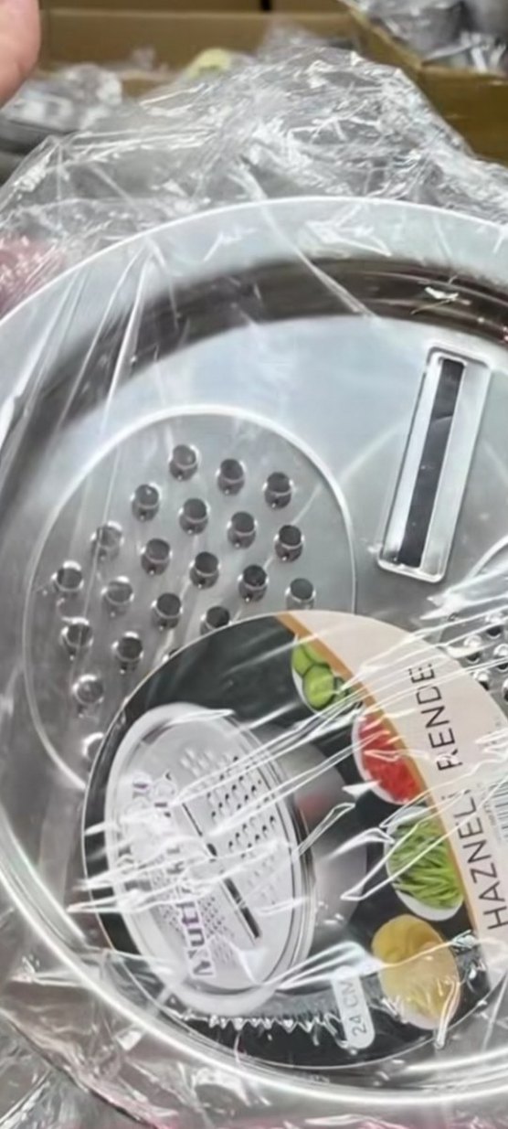 Gri Çok Fonksiyonlu Mutfak Rende - Görsel 4