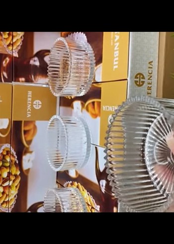 Altın Renkli Cam Saklama Kabı Seti - Görsel 3