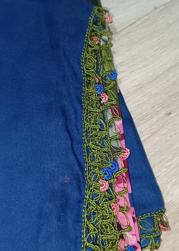 Bohem Tarz Mavi Kadın Şal - Görsel 2