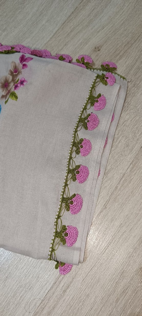 Bohem Tarz Mavi Kadın Şal - Görsel 3