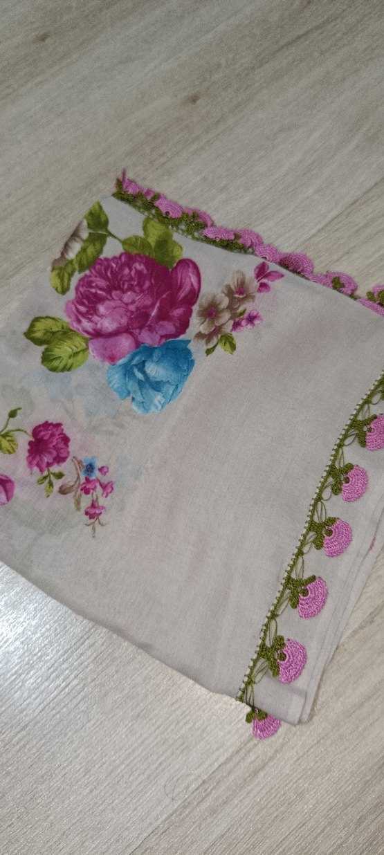 Bohem Tarz Mavi Kadın Şal - Görsel 4