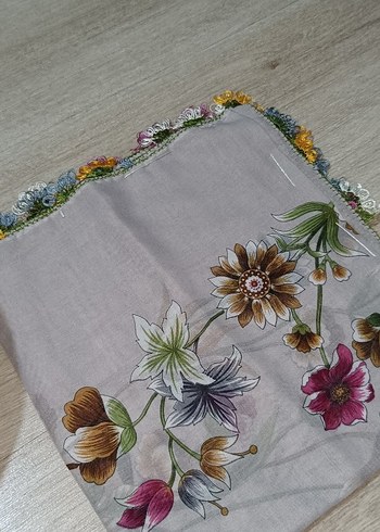 Fırfırlı Haki Bohem Kadın Fuları - Görsel 11