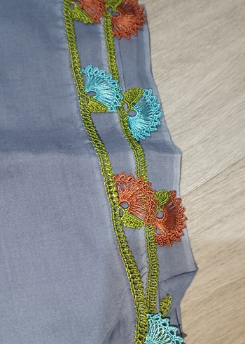 Fırfırlı Haki Bohem Kadın Fuları - Görsel 4