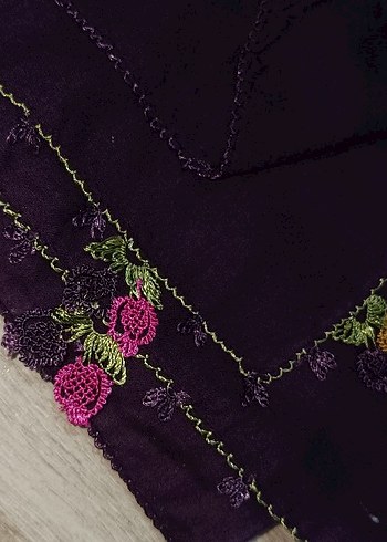 Fırfırlı Haki Bohem Kadın Fuları - Görsel 6