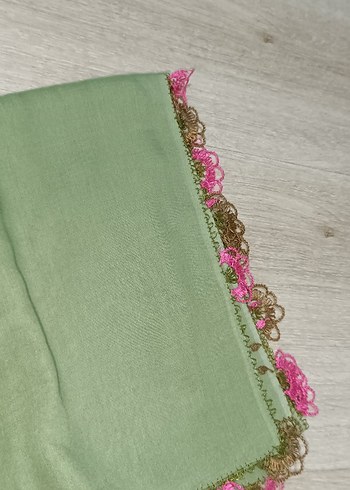 Fırfırlı Haki Bohem Kadın Fuları - Görsel 2