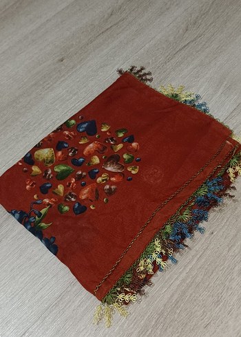 Fırfırlı Haki Bohem Kadın Fuları - Görsel 14