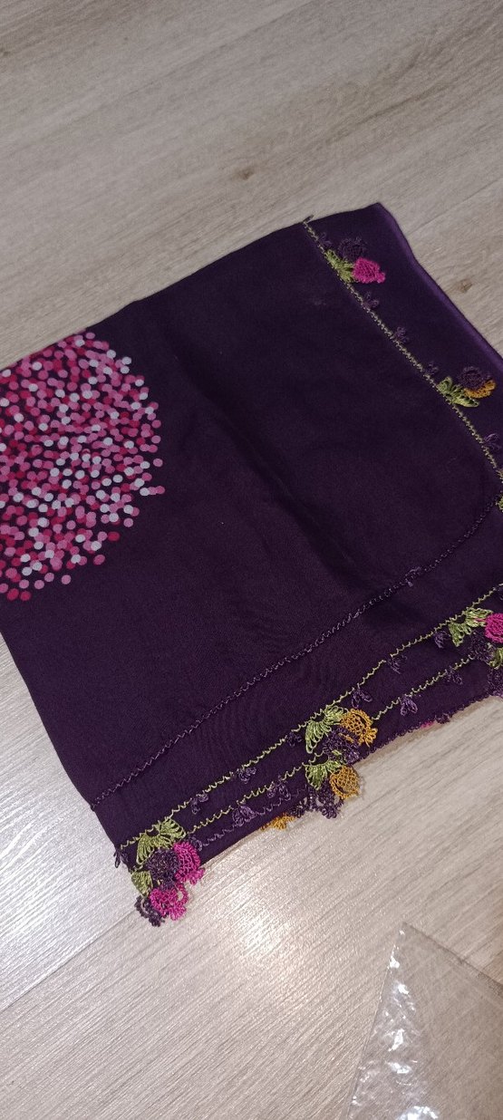 Fırfırlı Haki Bohem Kadın Fuları - Görsel 5