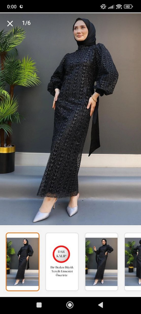 Uzun Kollu Siyah Yılan Desenli Triko Elbise - Görsel 5