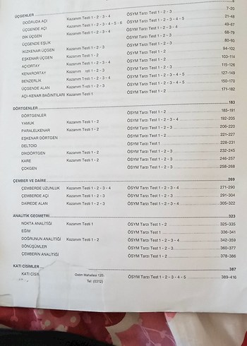  MikroOrjinal TYT-AYT Geometri Soru Bankası