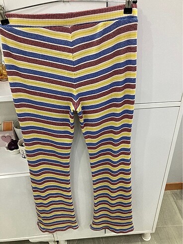 Zara Zara hafif ispanyol renkli tayt pantalon