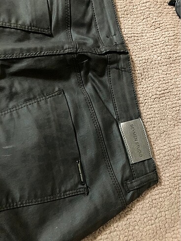 #Y2K# BEYMEN Vintage studio leopar deri pantolon - Görsel 10