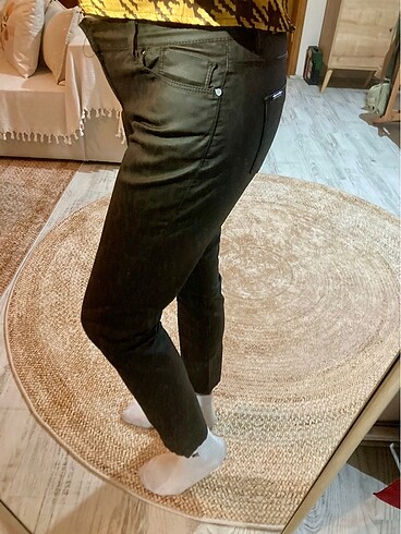 #Y2K# BEYMEN Vintage studio leopar deri pantolon - Görsel 12