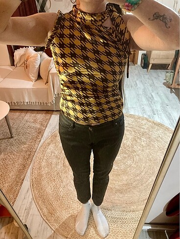 #Y2K# BEYMEN Vintage studio leopar deri pantolon - Görsel 14